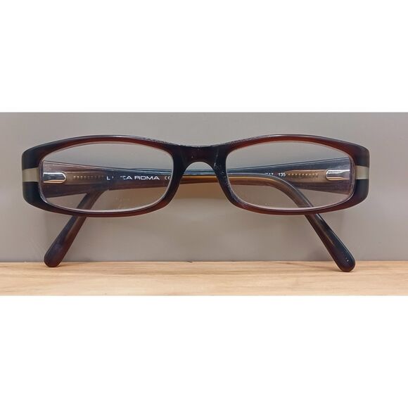 Linea Roma Eyewear Class 166 C2 50-17-135 Brown Eyeglasses Frames - Picture 15 of 15